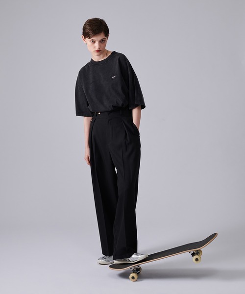 ONCILY（オンシェリー）の「TUCK WIDE GURKHA SLACKS / タックワイドグルカスラックス（スラックス・メンズ・チャコールグレー/ネイビー系/ネイビー/ブラック/グレー系その他/その他・SMALL/MEDIUM/LARGE）」の15枚目の写真