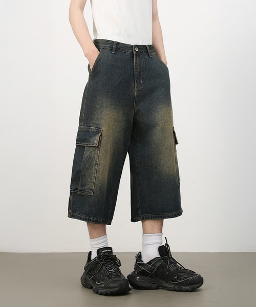 CORPUS TOKYO(コーパス トーキョー)の「半端丈ワイド カーゴ デニム(デニムパンツ・メンズ・ライトブルー/ブルー/インディゴブルー・1/2/3/4)」の21枚目の写真