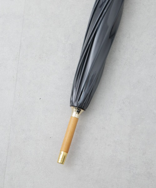 Traditional Weatherwear（トラディショナルウェザーウェア）の「Traditional Weatherwear/CLEAR UMBRELLA BAMBOO（長傘・レディース・ブルーグレー/ブラウン・FREE）」の10枚目の写真