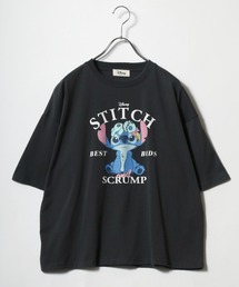 Disney(ディズニー)キャラクタープリント・刺繍ワイドシルエットTシャツ レディース