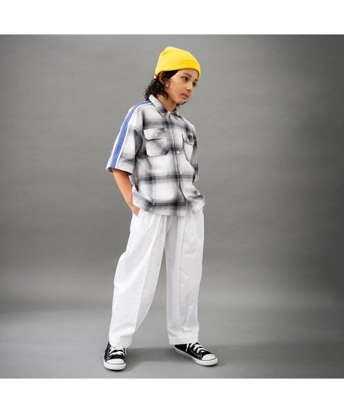 BREEZE（ブリーズ）の「【B NEW JACK】ワイドタック長パンツ_ジュニア対応（その他パンツ・キッズ・ブルー/オフホワイト/カーキ・90/100/110/120/130/140/150/160）」の17枚目の写真