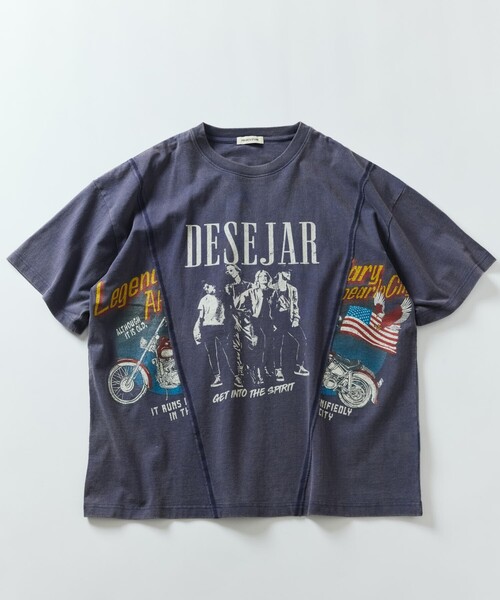 セール】限定展開 ビッグシルエット リメイク プリントTシャツ