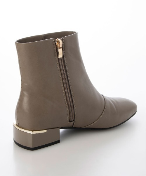 enchanted(エンチャンテッド)の「晴雨兼用アクセントヒールサイドジップショートブーツ(レインシューズ・レディース・グレー/ブラック・22.5/24.5/24/23.5/23)」の21枚目の写真