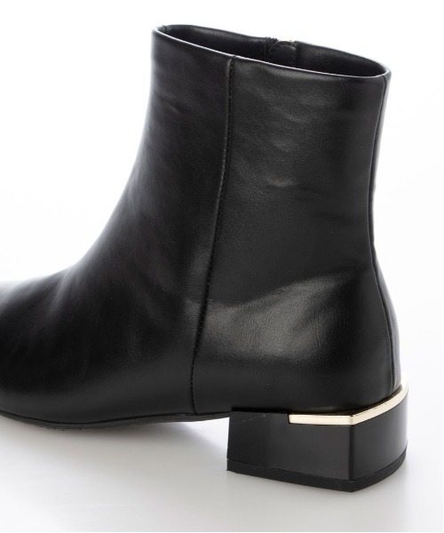 enchanted(エンチャンテッド)の「晴雨兼用アクセントヒールサイドジップショートブーツ(レインシューズ・レディース・グレー/ブラック・22.5/24.5/24/23.5/23)」の10枚目の写真