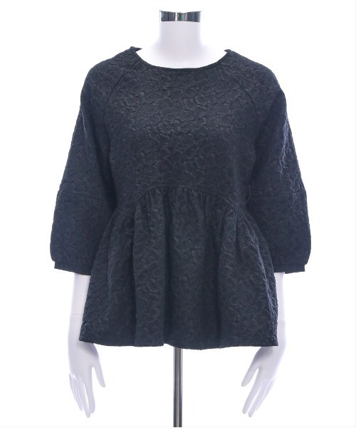 CLEAR BASIC（クリアベーシック）の「フクレジャガードペプラムブラウス[スタイルアップ シンプル 骨格ナチュラル]≪SS新作≫（シャツ/ブラウス・レディース・サックスブルー/ブラック/オフホワイト・F）」の18枚目の写真