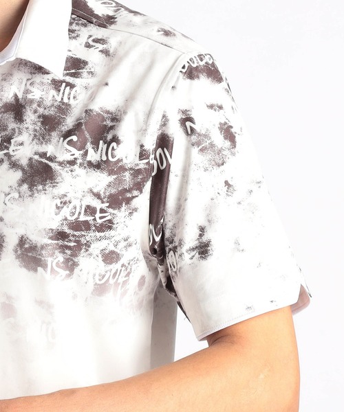 NICOLE CLUB FOR MEN(ニコルクラブフォーメン)の「【25モデルEC限定再販売】ムラ柄スキッパーポロシャツ(ポロシャツ・メンズ・ブラック/グリーン/ピンク/オフホワイト・LARGE/X-LARGE/MEDIUM/XX-LARGE)」の13枚目の写真