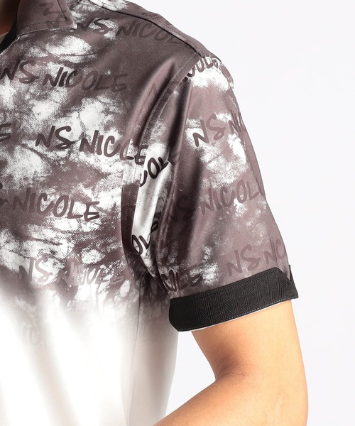NICOLE CLUB FOR MEN(ニコルクラブフォーメン)の「【25モデルEC限定再販売】ムラ柄スキッパーポロシャツ(ポロシャツ・メンズ・ブラック/グリーン/ピンク/オフホワイト・LARGE/X-LARGE/MEDIUM/XX-LARGE)」の22枚目の写真