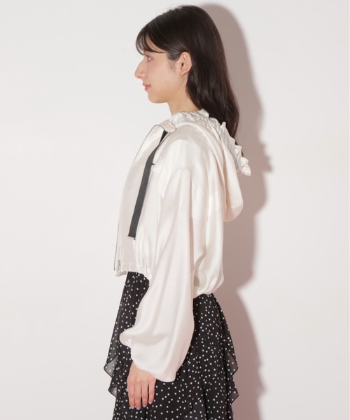 ジルバイジルスチュアート　ブルゾン ジルバイジルスチュアート JILL by JILLSTUART ナイロンシアー
