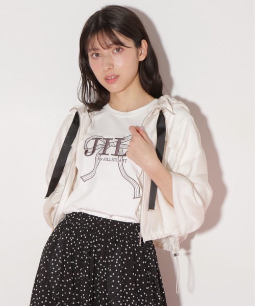 JILL by JILL STUART(ジルバイジルスチュアート)の「◇ ショート丈シアーブルゾン(ブルゾン・レディース・ホワイト/ピンク・FREE)」の3枚目の写真