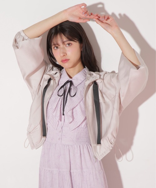 JILL by JILL STUART(ジルバイジルスチュアート)の「◇ ショート丈シアーブルゾン(ブルゾン・レディース・ホワイト/ピンク・FREE)」の8枚目の写真