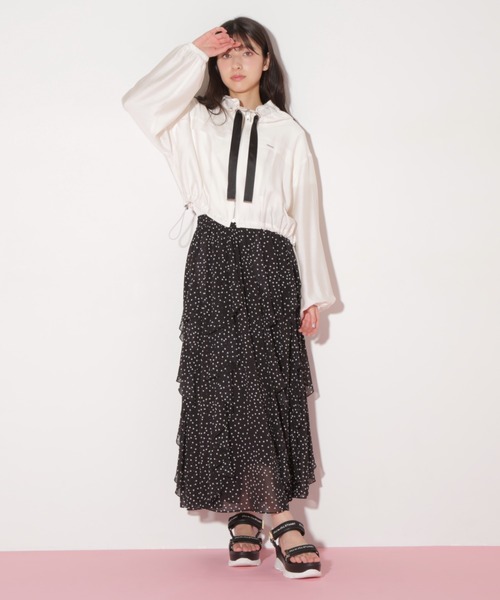 JILL by JILL STUART(ジルバイジルスチュアート)の「◇ ショート丈シアーブルゾン(ブルゾン・レディース・ホワイト/ピンク・FREE)」の22枚目の写真