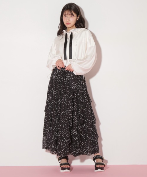 JILL by JILL STUART(ジルバイジルスチュアート)の「◇ ショート丈シアーブルゾン(ブルゾン・レディース・ホワイト/ピンク・FREE)」の19枚目の写真