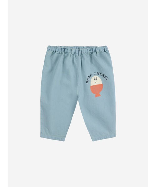 BOBO CHOSES(ボボショーズ)の「Morning Egg denim pants(デニムパンツ・キッズ・ライトブルー・6MONTH/3MONTH/9MONTH/12MONTH/18MONTH/24MONTH)」の1枚目の写真