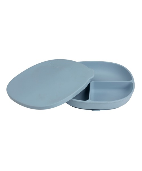 b.box（ビーボックス）の「b.box/ Silicone Plate+Lid シリコンプレート＋リッド（蓋・吸盤付き食器）（マグ/哺乳瓶/お食事グッズ・キッズ・ベージュ/グレイッシュブルー/セージグリーン/ベビーピンク・ONESIZE）」の4枚目の写真
