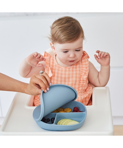 b.box（ビーボックス）の「b.box/ Silicone Plate+Lid シリコンプレート＋リッド（蓋・吸盤付き食器）（マグ/哺乳瓶/お食事グッズ・キッズ・ベージュ/グレイッシュブルー/セージグリーン/ベビーピンク・ONESIZE）」の18枚目の写真