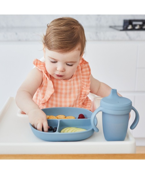 b.box（ビーボックス）の「b.box/ Silicone Plate+Lid シリコンプレート＋リッド（蓋・吸盤付き食器）（マグ/哺乳瓶/お食事グッズ・キッズ・ベージュ/グレイッシュブルー/セージグリーン/ベビーピンク・ONESIZE）」の19枚目の写真