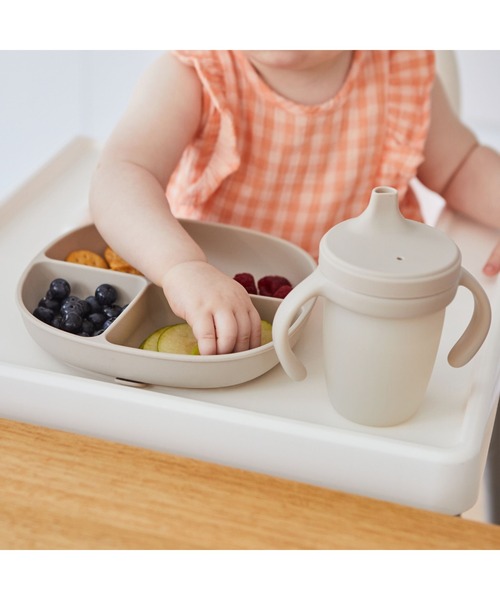 b.box（ビーボックス）の「b.box/ Silicone Plate+Lid シリコンプレート＋リッド（蓋・吸盤付き食器）（マグ/哺乳瓶/お食事グッズ・キッズ・ベージュ/グレイッシュブルー/セージグリーン/ベビーピンク・ONESIZE）」の22枚目の写真