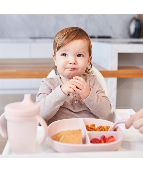 b.box（ビーボックス）の「b.box/ Silicone Plate+Lid シリコンプレート＋リッド（蓋・吸盤付き食器）（マグ/哺乳瓶/お食事グッズ・キッズ・ベージュ/グレイッシュブルー/セージグリーン/ベビーピンク・ONESIZE）」の8枚目の写真