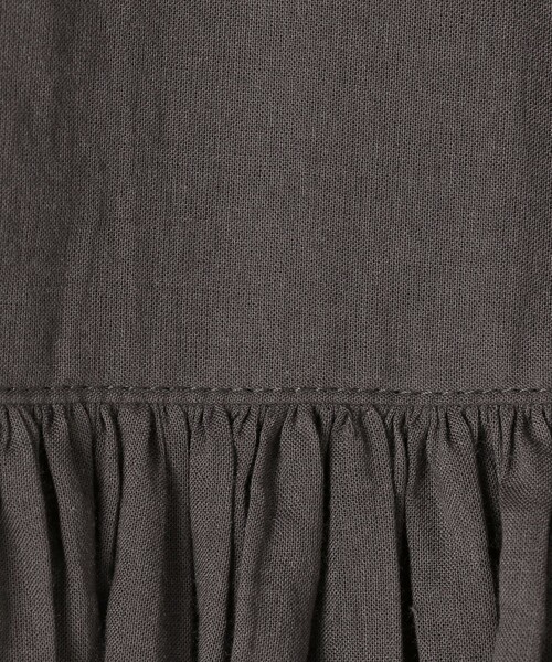 GALERIE VIE（ギャルリー ヴィー）の「インドコットン スタンドネックギャザーワンピース（ワンピース・レディース・チャコールグレー/ネイビー・FREE）」の10枚目の写真