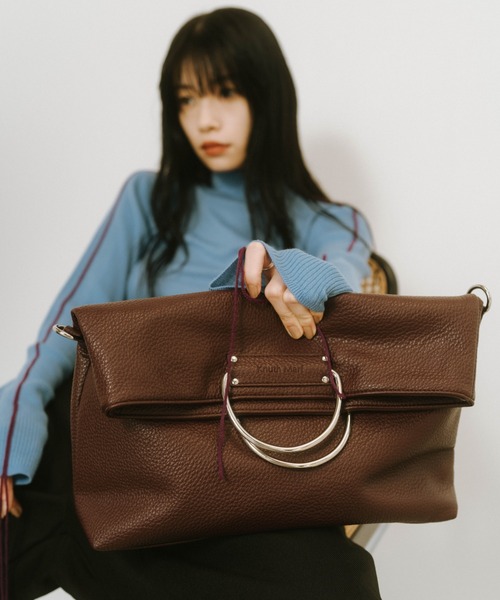 Knuth Marf（クヌースマーフ）の「3way metal shoulder bag（ショルダーバッグ・レディース・グリーン/バーガンディー/ブラック・ONE SIZE）」の13枚目の写真