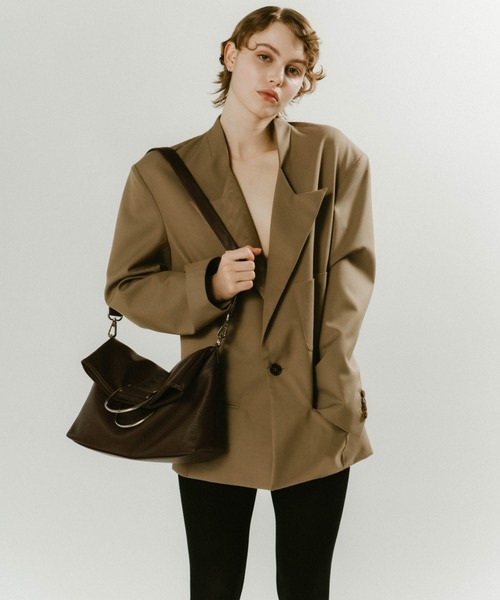 Knuth Marf（クヌースマーフ）の「3way metal shoulder bag（ショルダーバッグ・レディース・グリーン/バーガンディー/ブラック・ONE SIZE）」の6枚目の写真