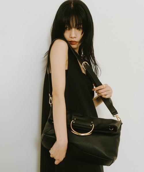 Knuth Marf（クヌースマーフ）の「3way metal shoulder bag（ショルダーバッグ・レディース・グリーン/バーガンディー/ブラック・ONE SIZE）」の21枚目の写真