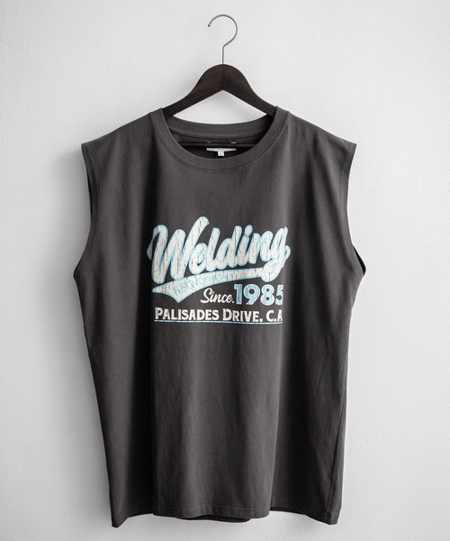 Rocky Monroe（ロッキーモンロー）の「オーバーサイズ ピグメントライクグラフィックプリントノースリーブTシャツ（タンクトップ・メンズ・C/D/E/F/A/B・M/L）」の12枚目の写真