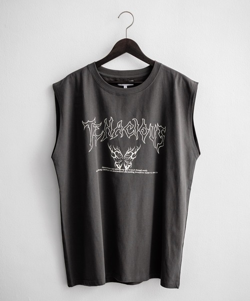 Rocky Monroe（ロッキーモンロー）の「オーバーサイズ ピグメントライクグラフィックプリントノースリーブTシャツ（タンクトップ・メンズ・C/D/E/F/A/B・M/L）」の19枚目の写真