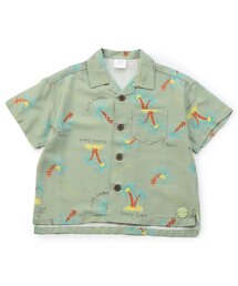 【リンク】夏っぽい総柄アロハ半袖シャツ