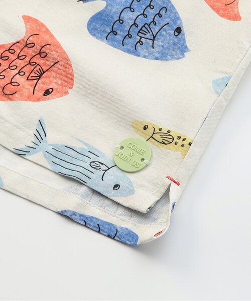 BIT'Z（ビッツ）の「【リンク】夏っぽい総柄アロハ半袖シャツ（シャツ/ブラウス・キッズ・キナリ/オレンジ/カーキ・95/80/120/110/100/90）」の9枚目の写真