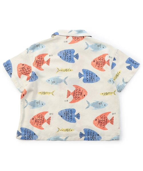 BIT'Z（ビッツ）の「【リンク】夏っぽい総柄アロハ半袖シャツ（シャツ/ブラウス・キッズ・キナリ/オレンジ/カーキ・95/80/120/110/100/90）」の14枚目の写真