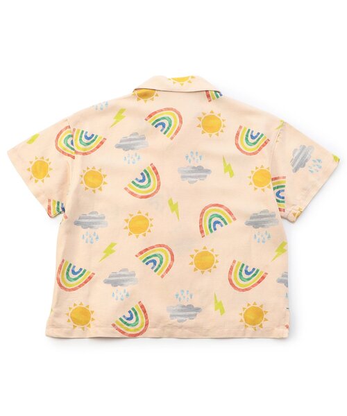 BIT'Z（ビッツ）の「【リンク】夏っぽい総柄アロハ半袖シャツ（シャツ/ブラウス・キッズ・キナリ/オレンジ/カーキ・95/80/120/110/100/90）」の15枚目の写真