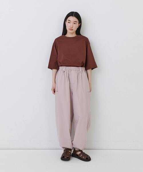 conges payes ADIEU TRISTESSE(コンジェ ペイエ アデュートリステス)の「【1月ベストセラーブランド内2位】【1月お気に入り登録ブランド内1位】【FAVE】【接触冷感】イージーカーゴパンツ(その他パンツ・レディース・ライトベージュ/ダークラベンダー/ブラック/モカ・M/L)」の13枚目の写真