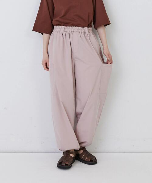 conges payes ADIEU TRISTESSE(コンジェ ペイエ アデュートリステス)の「【1月ベストセラーブランド内2位】【1月お気に入り登録ブランド内1位】【FAVE】【接触冷感】イージーカーゴパンツ(その他パンツ・レディース・ライトベージュ/ダークラベンダー/ブラック/モカ・M/L)」の17枚目の写真