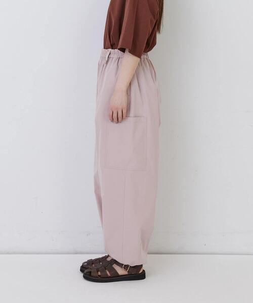 conges payes ADIEU TRISTESSE(コンジェ ペイエ アデュートリステス)の「【1月ベストセラーブランド内2位】【1月お気に入り登録ブランド内1位】【FAVE】【接触冷感】イージーカーゴパンツ(その他パンツ・レディース・ライトベージュ/ダークラベンダー/ブラック/モカ・M/L)」の19枚目の写真