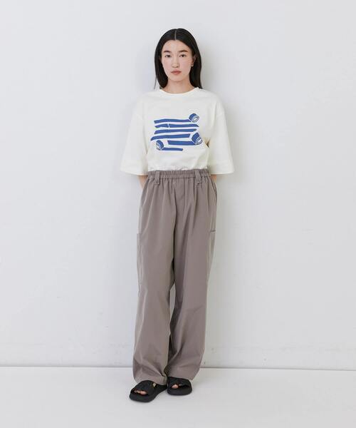 conges payes ADIEU TRISTESSE(コンジェ ペイエ アデュートリステス)の「【1月ベストセラーブランド内2位】【1月お気に入り登録ブランド内1位】【FAVE】【接触冷感】イージーカーゴパンツ(その他パンツ・レディース・ライトベージュ/ダークラベンダー/ブラック/モカ・M/L)」の21枚目の写真