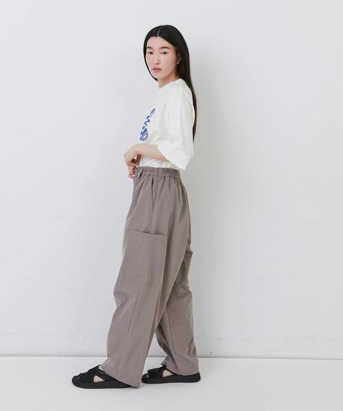 conges payes ADIEU TRISTESSE(コンジェ ペイエ アデュートリステス)の「【1月ベストセラーブランド内2位】【1月お気に入り登録ブランド内1位】【FAVE】【接触冷感】イージーカーゴパンツ(その他パンツ・レディース・ライトベージュ/ダークラベンダー/ブラック/モカ・M/L)」の22枚目の写真