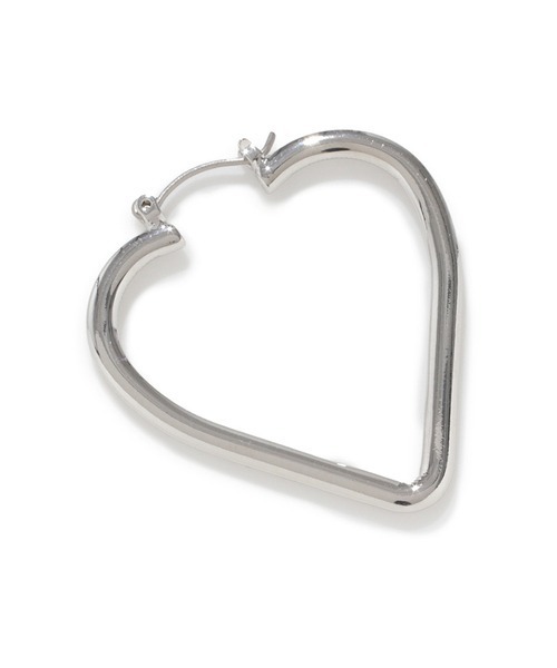 SNIDEL（スナイデル）の「ハートフープピアス（ピアス（両耳用）・レディース・シルバー/ゴールド・FREE）」の3枚目の写真