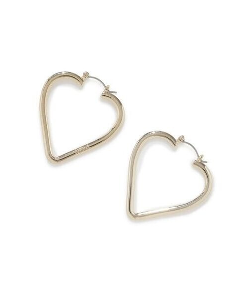 SNIDEL（スナイデル）の「ハートフープピアス（ピアス（両耳用）・レディース・シルバー/ゴールド・FREE）」の7枚目の写真