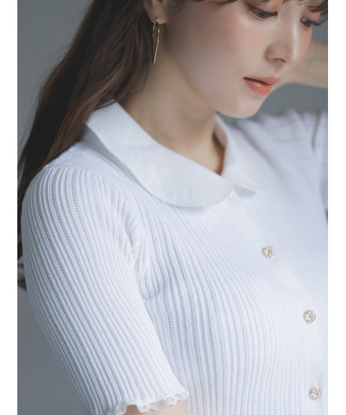 SNIDEL（スナイデル）の「ハートフープピアス（ピアス（両耳用）・レディース・シルバー/ゴールド・FREE）」の8枚目の写真