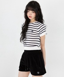 muahmuah([A[A)A'GEM/9 × .kom wmuah muah/[A[AxBOUCLE STRIPE RAGLAN HALF KNIT/u[N[{[_[On[tjbg(TVc/Jbg\[)
