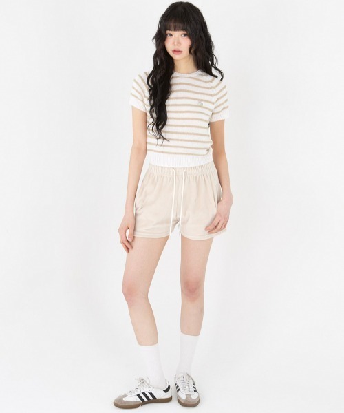 A'GEM/9 × .kom 『muah muah/ムーアムーア』BOUCLE STRIPE
