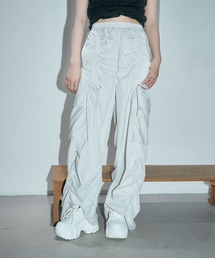 ANDGEEBEE | ギャザーリボンカーゴパンツ(カーゴパンツ)