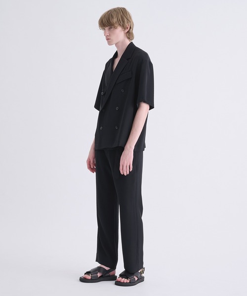 CULLNI(クルニ)の「【CULLNI】別注 SHORT SLEEVE TAILORED JACKET(テーラードジャケット・メンズ・ブラック/ダークグレー・1/2)」の20枚目の写真