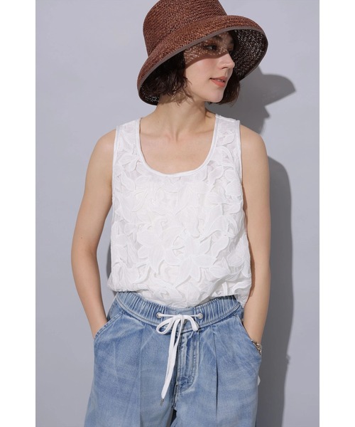 Arpege story(アルページュストーリー)の「テンセル混ドロストデニムパンツ(その他パンツ・レディース・ライトブルー・0/2/1)」の6枚目の写真