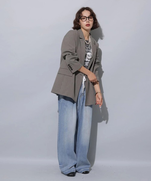 Arpege story(アルページュストーリー)の「テンセル混ドロストデニムパンツ(その他パンツ・レディース・ライトブルー・0/2/1)」の12枚目の写真