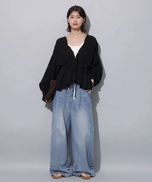 テンセル混ドロストデニムパンツ（その他パンツ）｜Arpege story