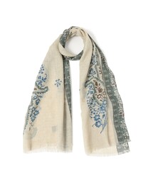 GIERRE / ウール ペイズリー柄 プリント ストール