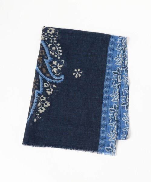 BRILLA per il gusto（ブリッラペルイルグースト）の「GIERRE / ウール ペイズリー柄 プリント ストール（マフラー・メンズ・ナチュラル・ONE SIZE）」の4枚目の写真