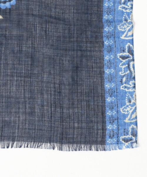 BRILLA per il gusto（ブリッラペルイルグースト）の「GIERRE / ウール ペイズリー柄 プリント ストール（マフラー・メンズ・ナチュラル・ONE SIZE）」の5枚目の写真